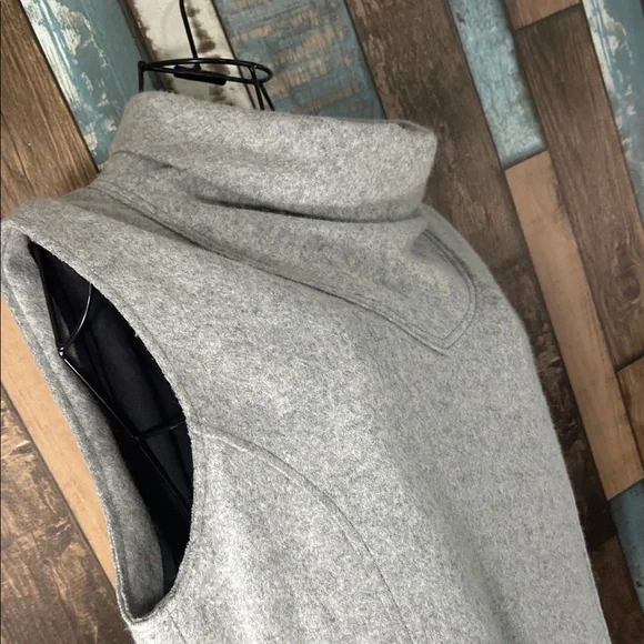 Pascal Millet Large  Gray Sleeveless Turtleneck Midi Dress - Picture 11 of 16